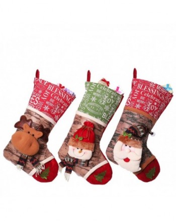 Donbomely Christmas Stockings Holiday3D Decorations