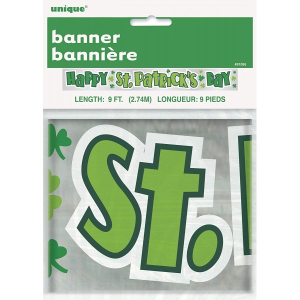 Foil Shamrock Saint Patricks Banner