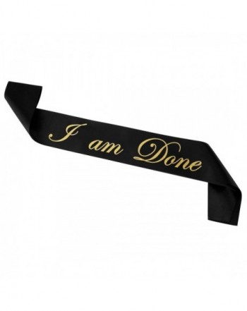 Graduation Sash Gold I am Done 32 inches Long - One Size Fits All - 1 ...