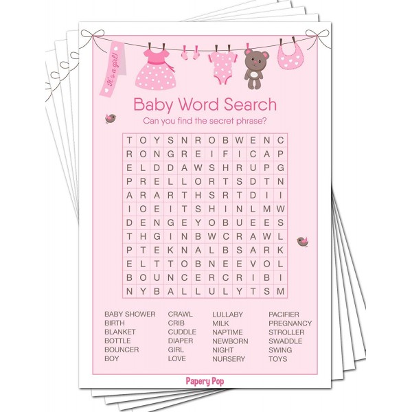 Baby Word Search Game Cards Baby Word Search Game Cards