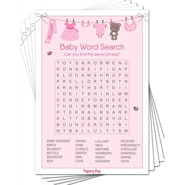 Baby Word Search Game Cards