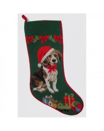 Elegant Decor Needlepoint Christmas Stocking