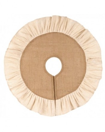 Burlap Cream Ruffle Tree Skirt