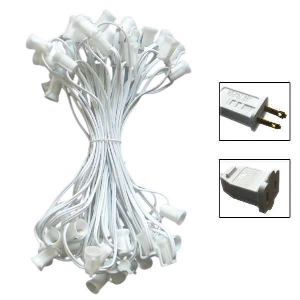 White Light Strand Spt 1 sockets