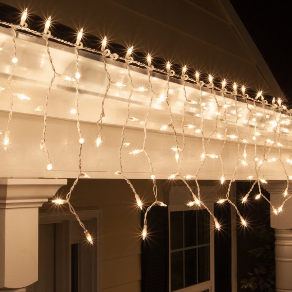 Kringle Traditions Clear Icicle Lights