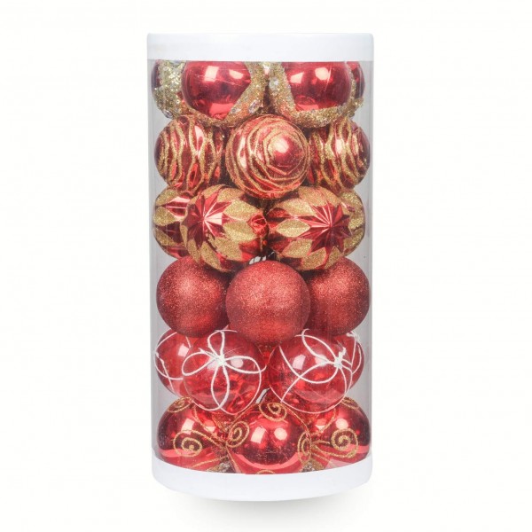 ChristmasExp Red Christmas Ball Ornaments