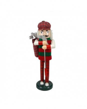 Northlight Wooden Golfer Christmas Nutcracker