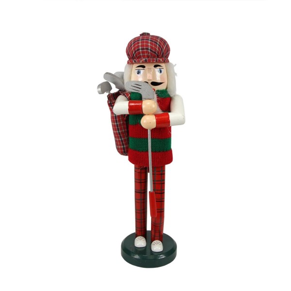 Northlight Wooden Golfer Christmas Nutcracker