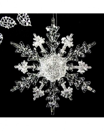 Hanobo Acrylic Christmas Snowflake Ornaments