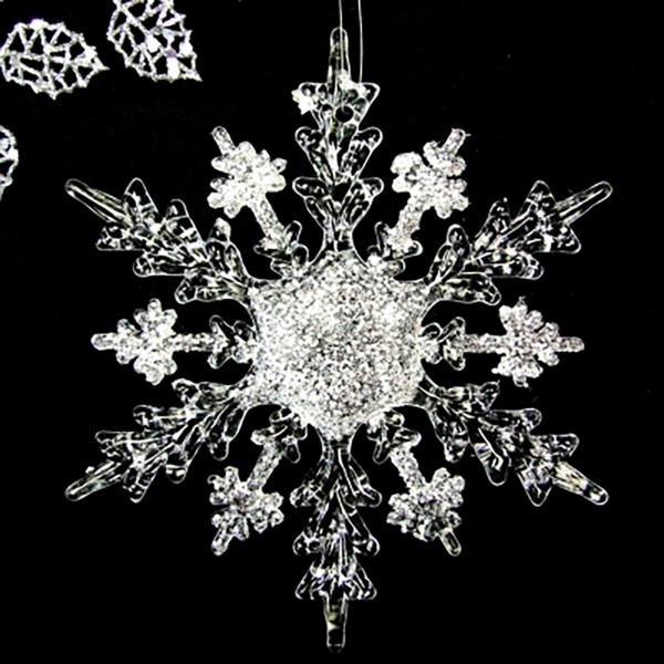 Hanobo Acrylic Christmas Snowflake Ornaments