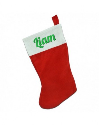 Christmas Holiday White Felt Stocking