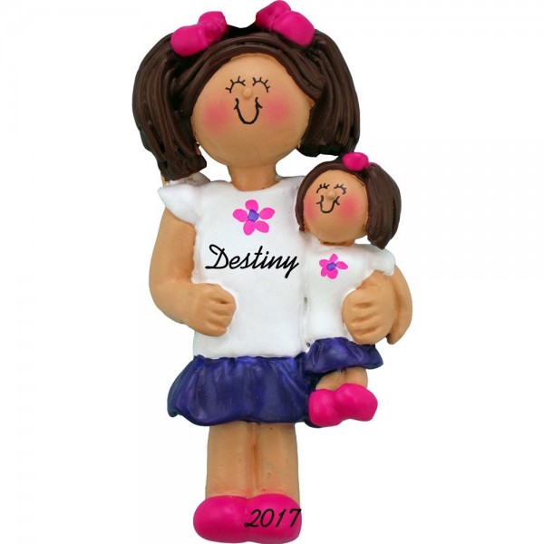 Girl Doll Personalized Christmas Ornament