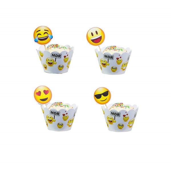 Emoji Cupcake topper Birthday Party