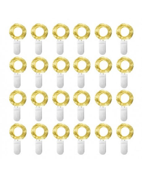 Starry String Fairy Lights - 24 Pack Firefly Lights with 20 Micro LED ...