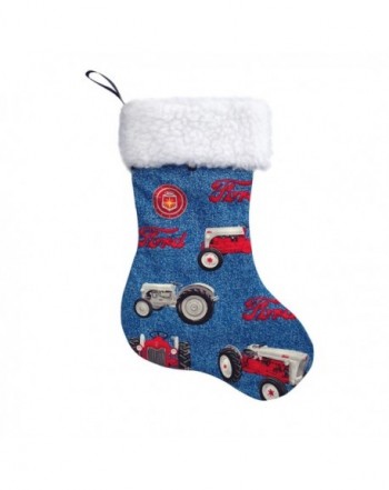 Ford Tractor Christmas Stocking blue