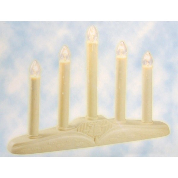 Sienna 5 Light Christmas Candolier Candles Sienna 5 Light Christmas Candolier Candles