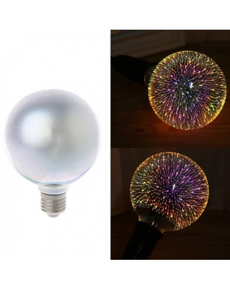 E27 G95 Colourful 3D Star Shine Decoration LED Light Bulb Multiple ...