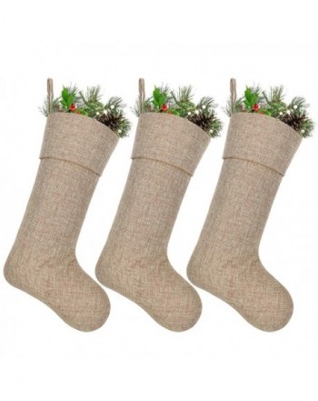 Ivenf Burlap Personalized Christmas Stockings