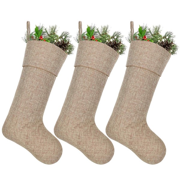 Ivenf Burlap Personalized Christmas Stockings