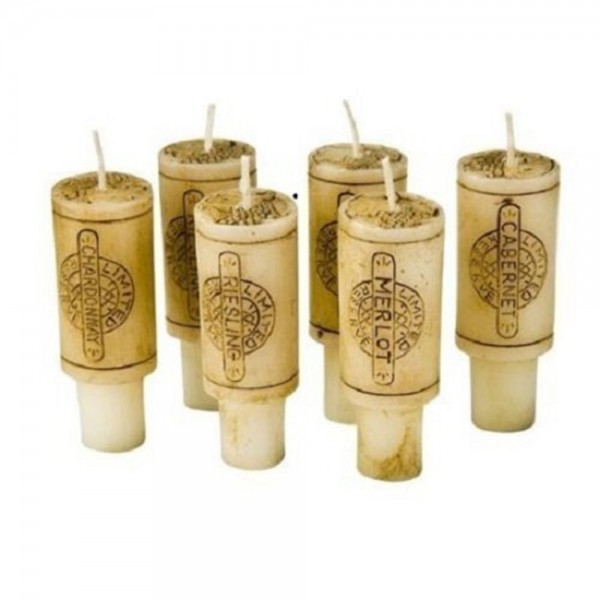 Wine Cork Candles Gift Set