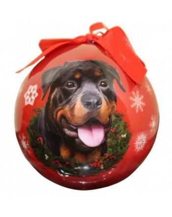 Rottweiler Christmas Ornament Shatter Personalize