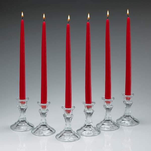 Light Dark Taper Candles Thick