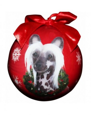 Chinese Crested Christmas Ornament Personalize