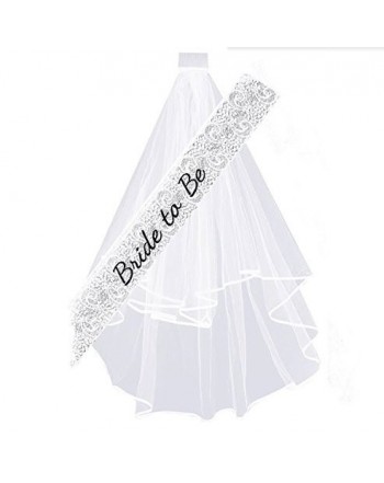 Bachelorette Party Bridal Sash Veil