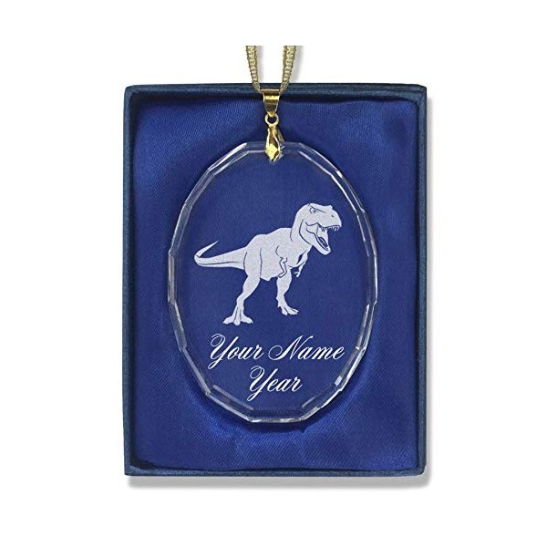 SkunkWerkz Christmas Tyrannosaurus Personalized Engraving