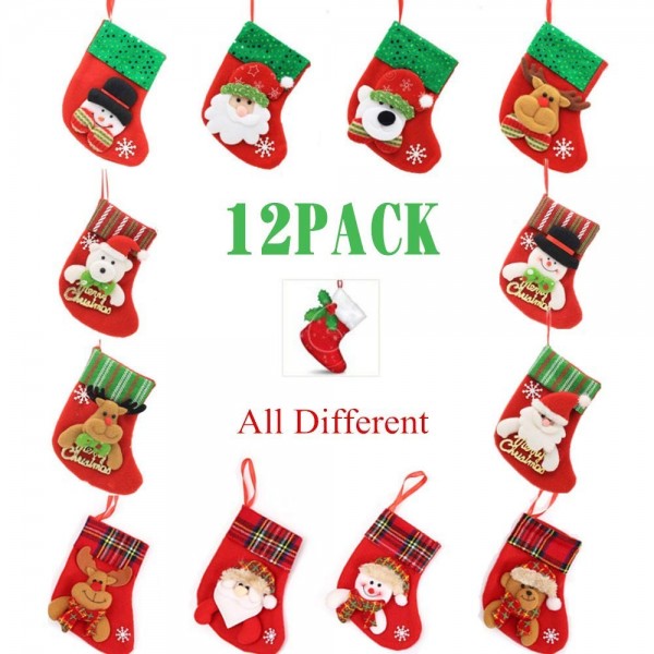 Cayder Mini Christmas Stockings Decorations