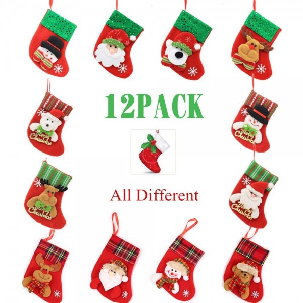 Cayder Mini Christmas Stockings Decorations Cayder Mini Christmas Stockings Decorations