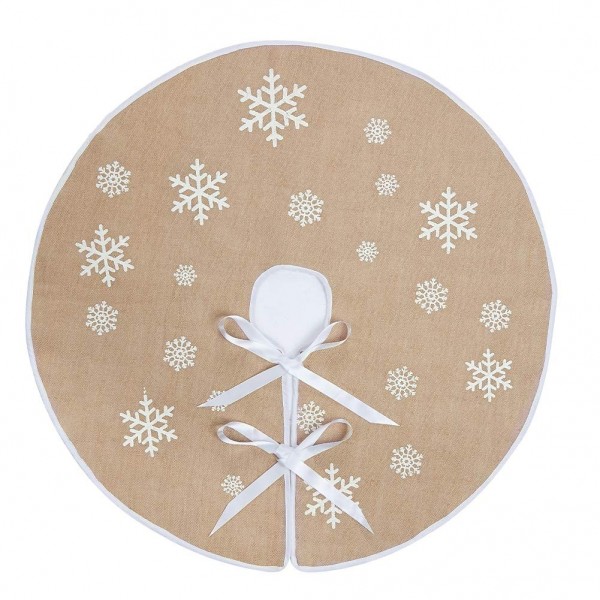 Macting Snowflake Christmas Holiday Burlap