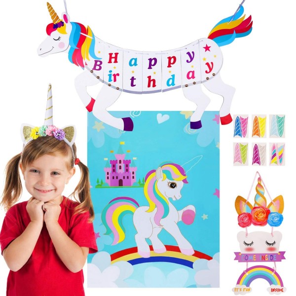 Gooidea Unicorn Birthday Headband Welcome