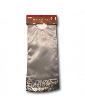 Christmas Hologram Sequin Border Silver