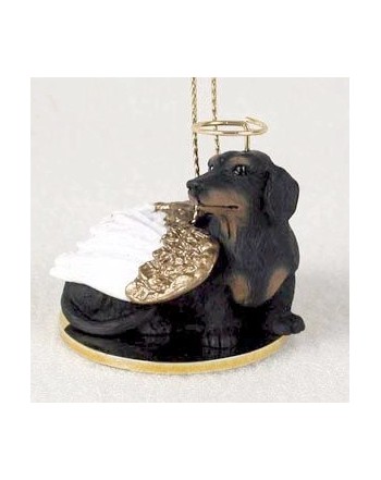 Dachshund Angel Dog Ornament Conversation