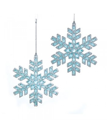 Kurt Adler Snowflake Christmas Ornaments