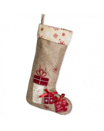 Wrapped Presents Christmas Stocking Snowflake