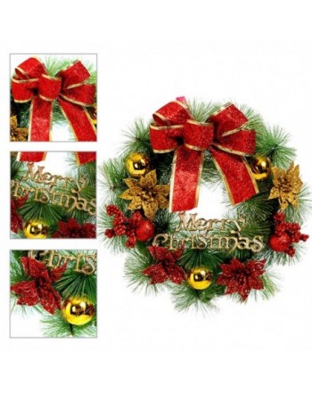 Mannice Christmas Artificial Poinsettia Decoration