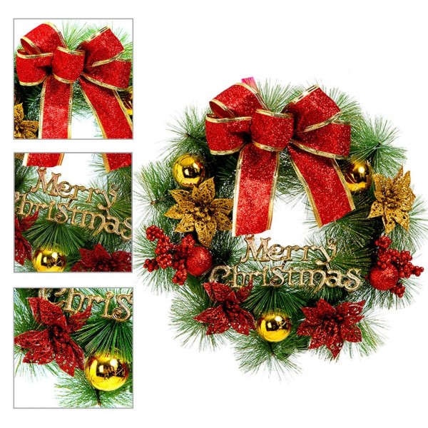 Mannice Christmas Artificial Poinsettia Decoration