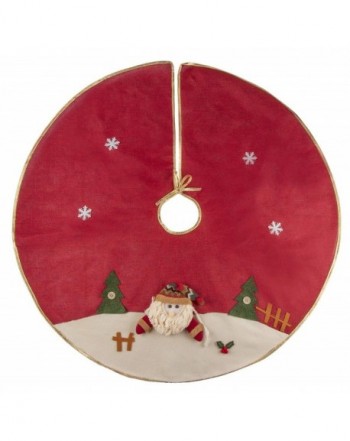 Juvale Red Christmas Tree Skirt