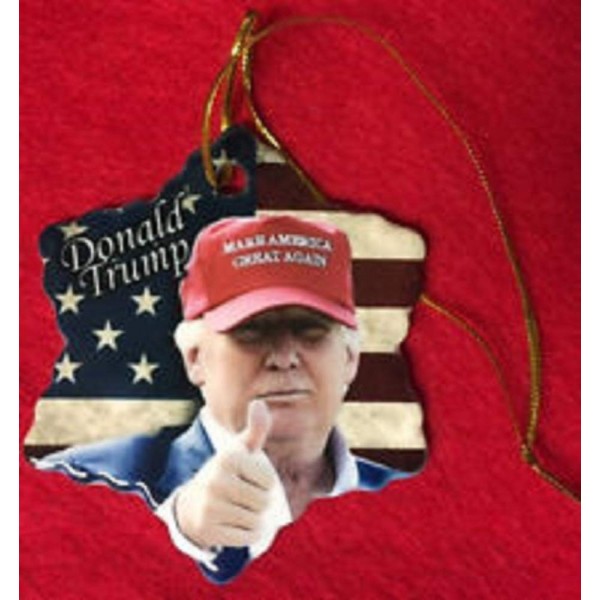 Trump America Porcelain Christmas Ornament