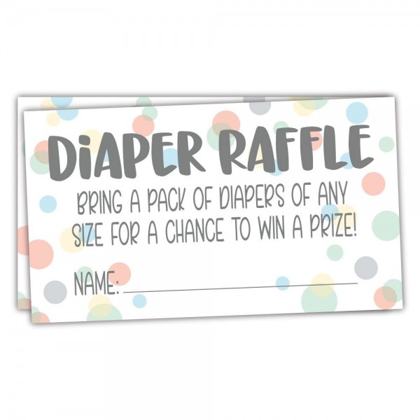 Sweet Diaper Raffle Tickets Shower