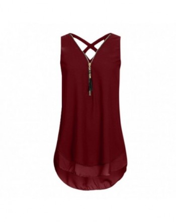 WOCACHI Christmas Women Blouse Sleeveless