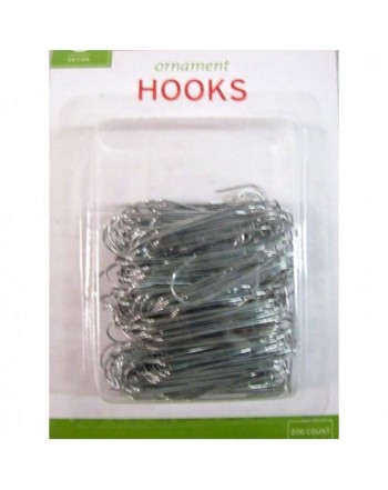 Decor Christmas Ornament Hooks Silver