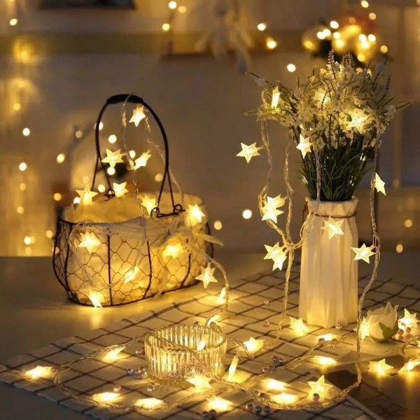 Star Fairy String Lights - 9.8ft 20 USB LEDs Warm White LED Twinkle ...