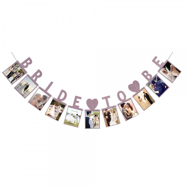 Banner Foiled Wedding Bridal Decoration Banner Foiled Wedding Bridal Decoration