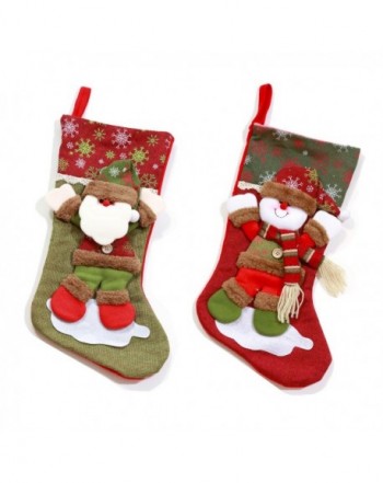 Christmas Stockings Decor Snowman Length