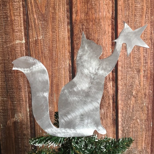 Cat Star Christmas Tree Topper