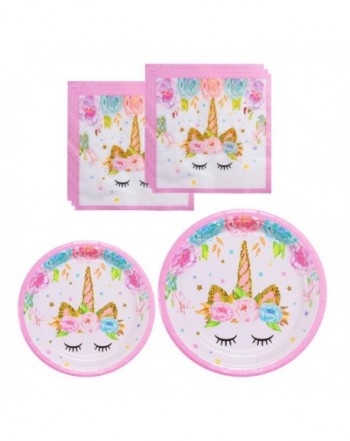 Unicorn Themed Party Supplies Set