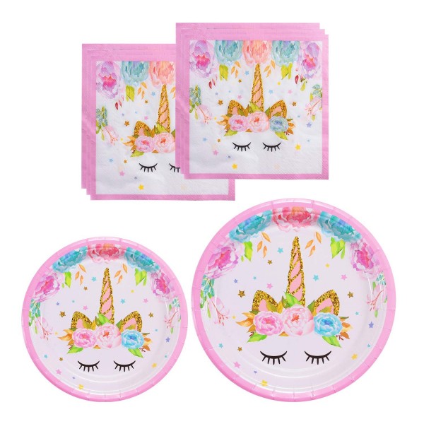 Unicorn Themed Party Supplies Set